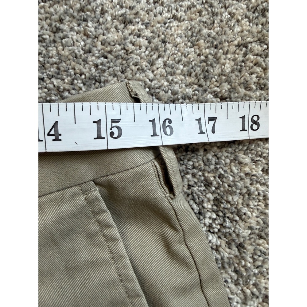 Croft & Barrow Mens Khaki Chino Pants Tan Flat Front 32x30 (Measures 32x28) - Picture 4 of 6